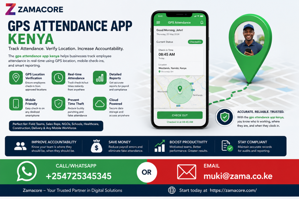 gps attendance app Kenya