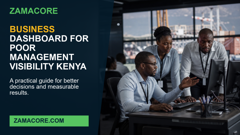 Business Dashboard for Poor Management Visibility Kenya