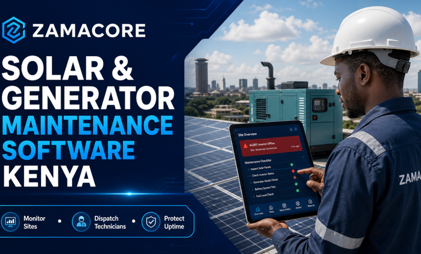 Solar Maintenance Software Kenya flyer