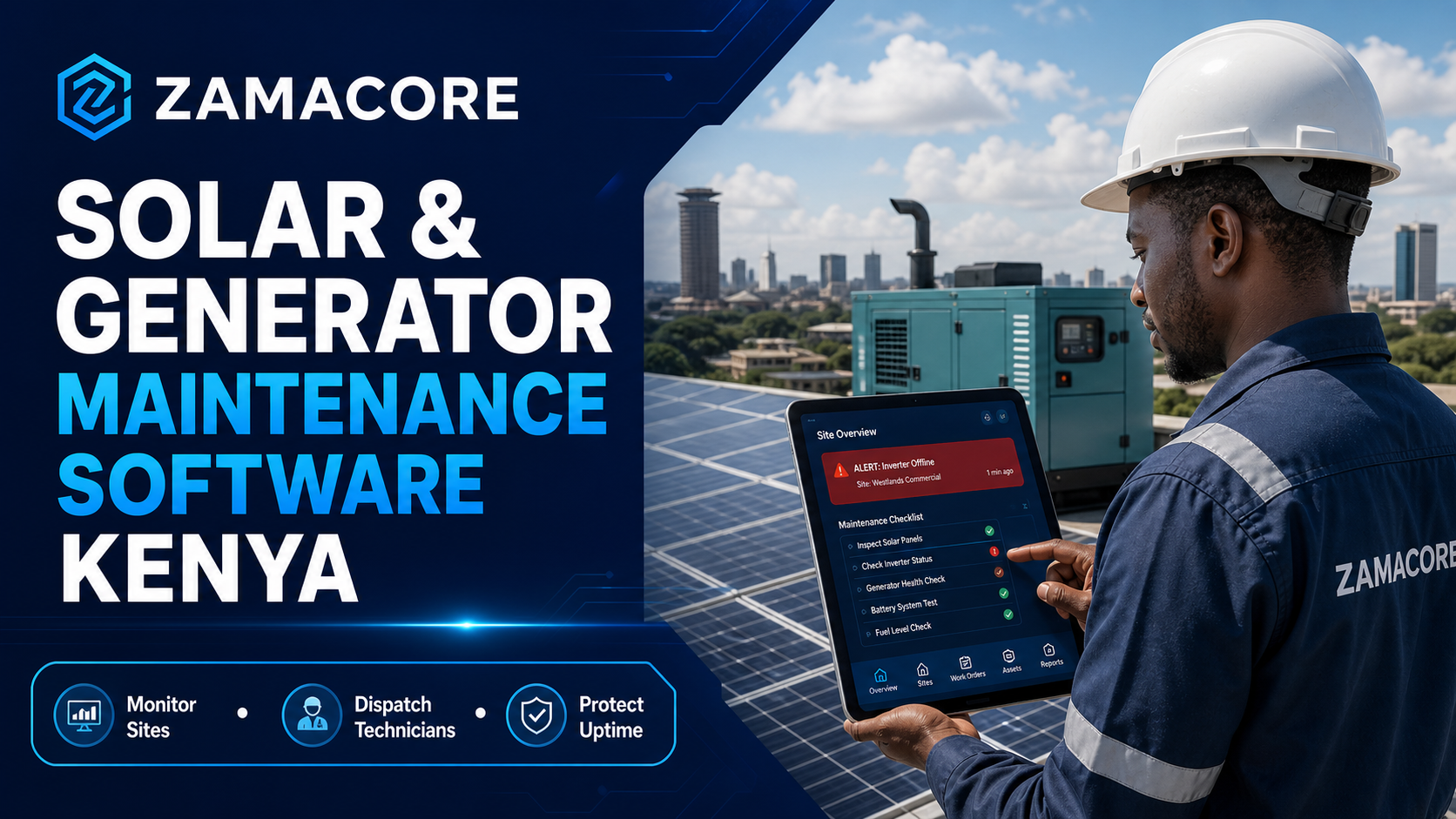 Solar Maintenance Software Kenya flyer