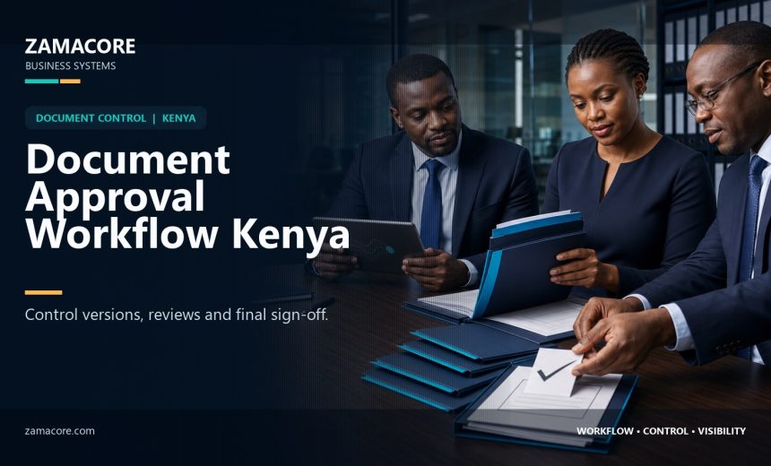 document approval workflow Kenya – ZamaCore workflow guide