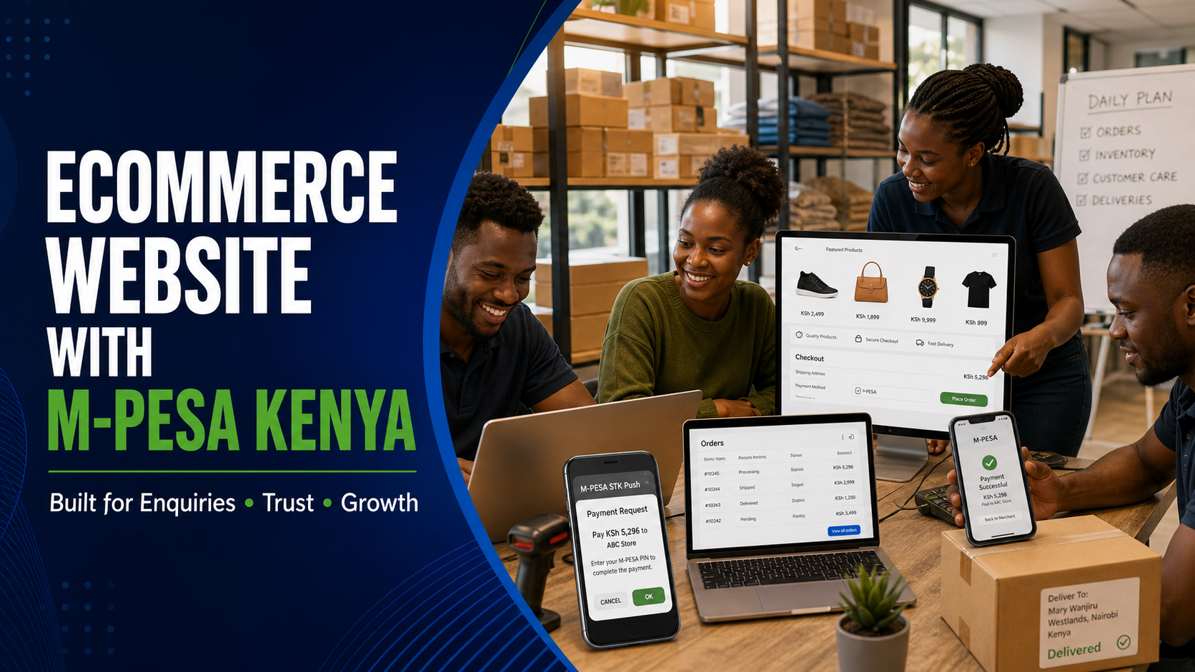 Ecommerce Website with M-Pesa Kenya