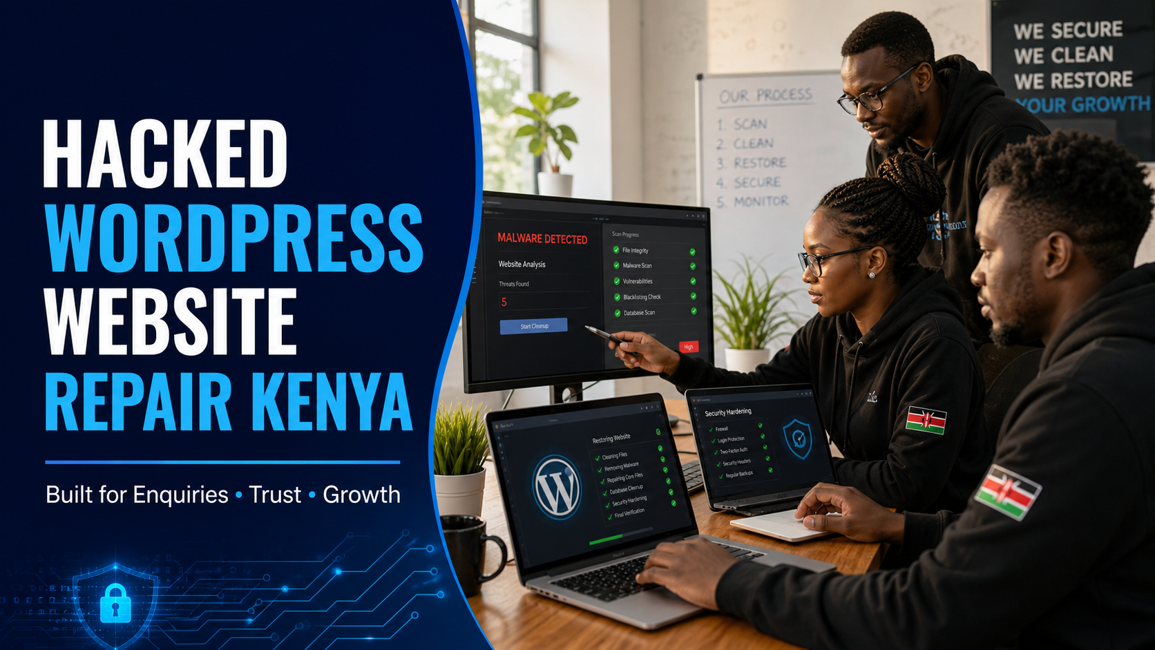 Hacked WordPress Website Repair Kenya