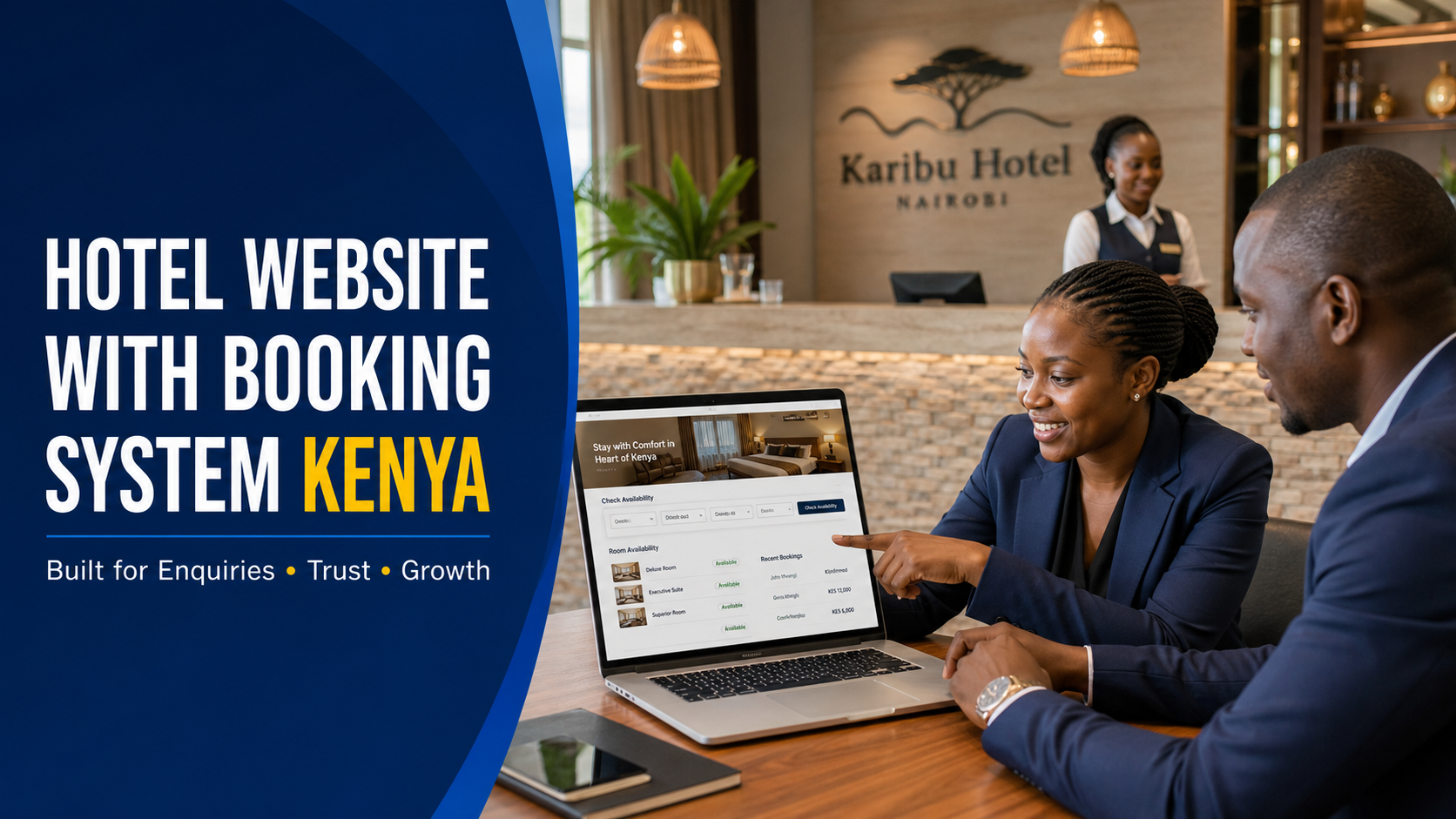 Hotel Website with Booking System Kenya