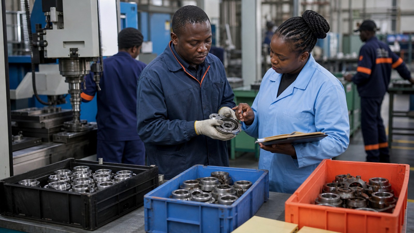 Manufacturing scrap rework tracking software Kenya quality inspection of accepted and defective parts