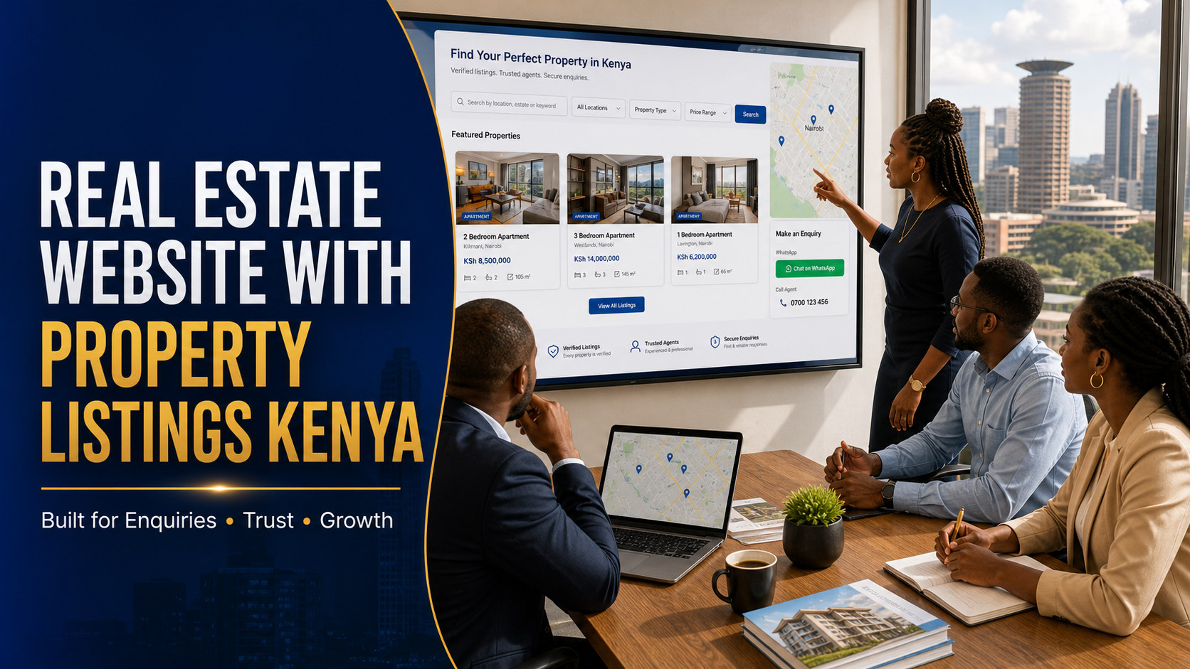 Real Estate Website with Property Listings Kenya