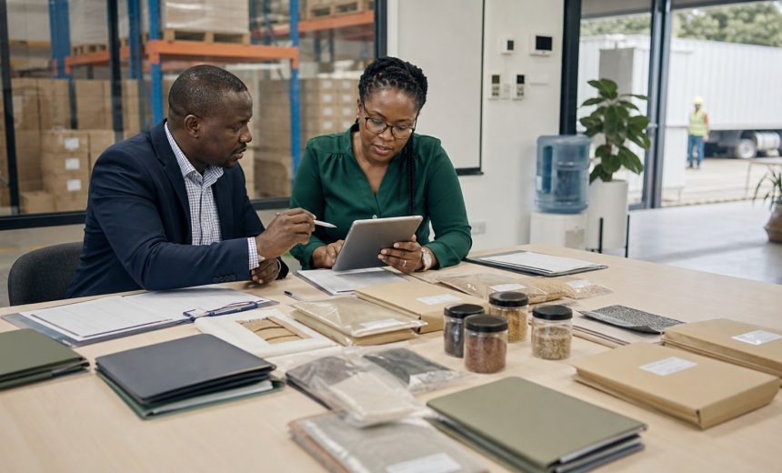 Supplier performance scorecard software Kenya evidence review beside a warehouse