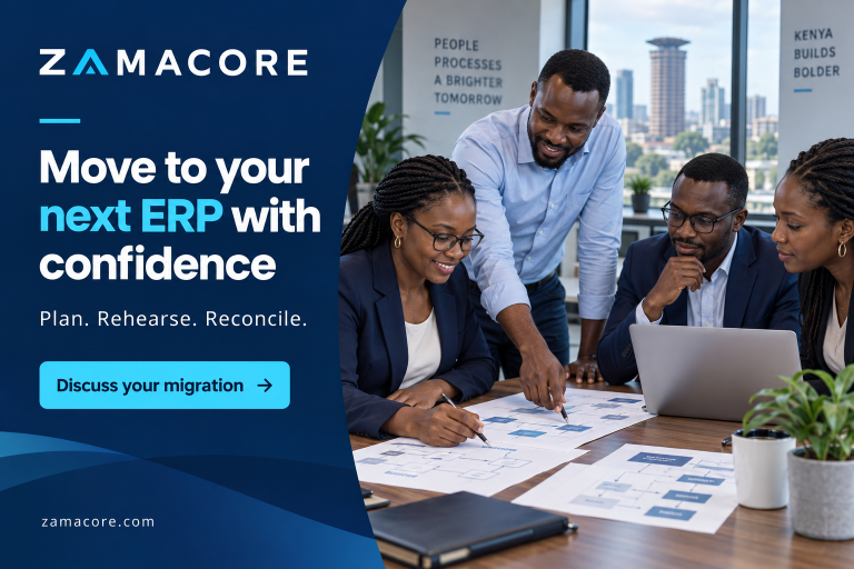 ZamaCore flyer: Before Moving to a New ERP: Run a Cutover Rehearsal