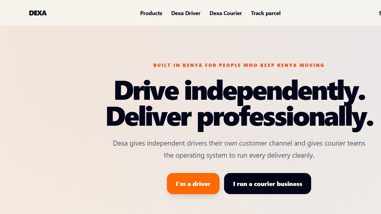 Dexa dexa driver and dexa courier screenshot