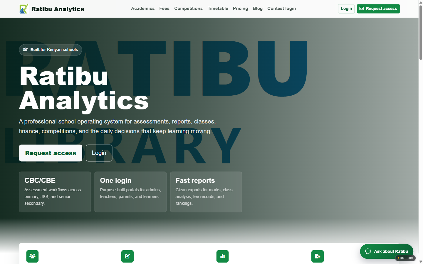 Ratibu public product screen