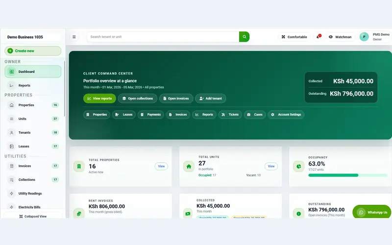 RentalDesk software interface built by Zamacore