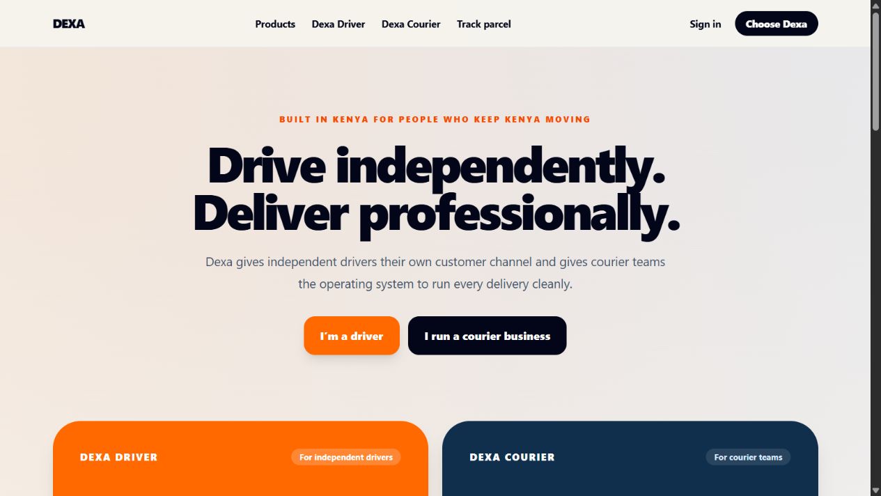 Dexa public website preview