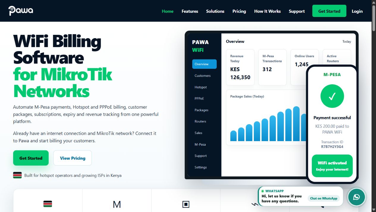 Pawa public website preview